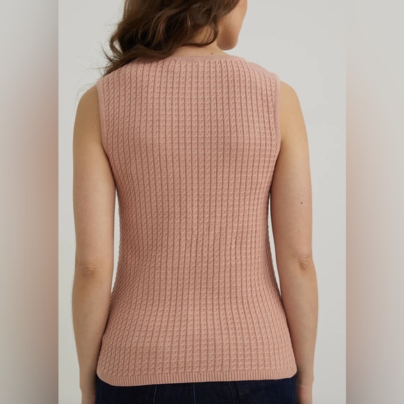 Sweetheart Neckline Top, small, dusty rose - Picture 3 of 7